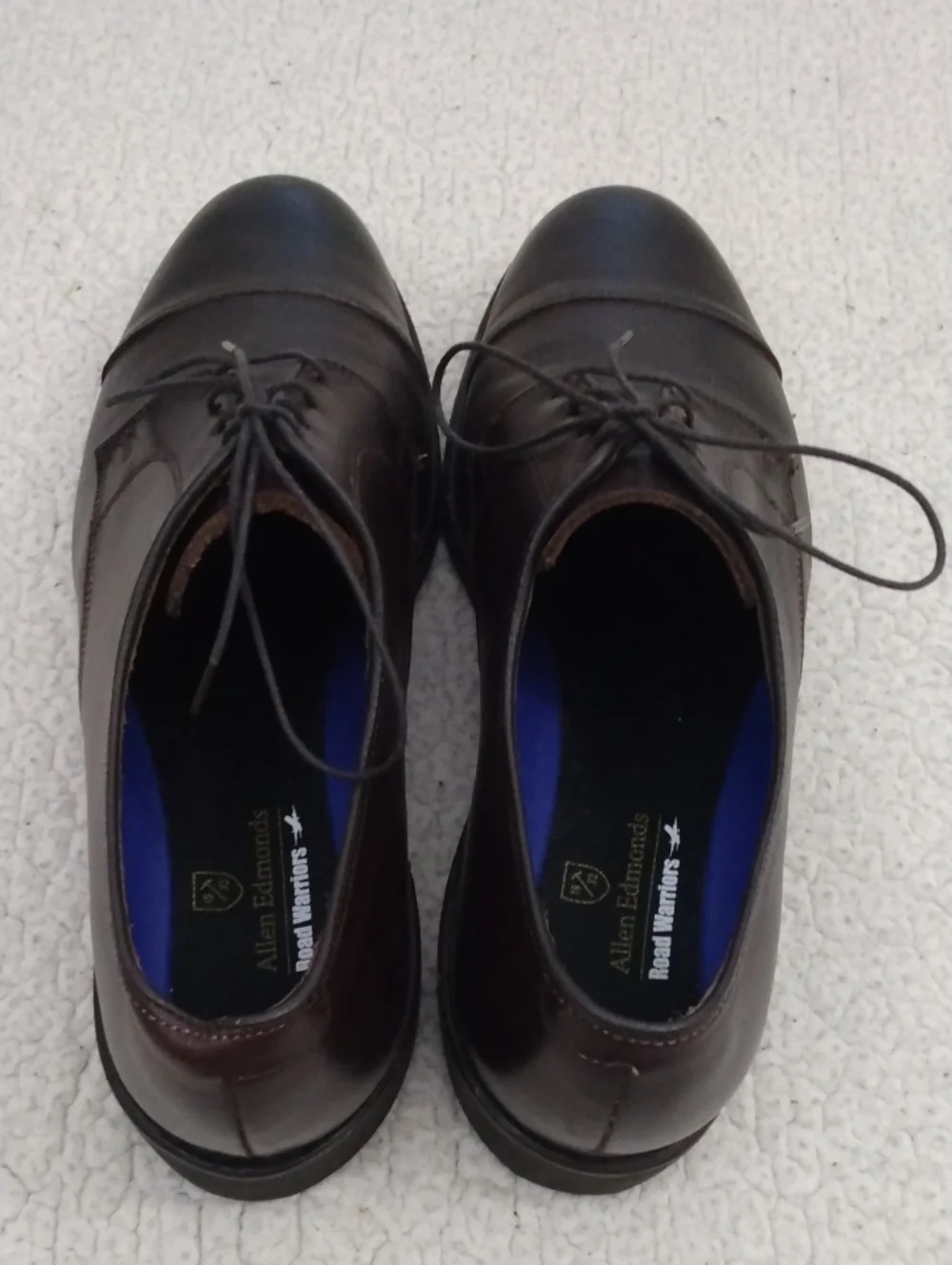 Like New Allen Edmonds Dark Brown Leather Derby Road Warriors Shoes